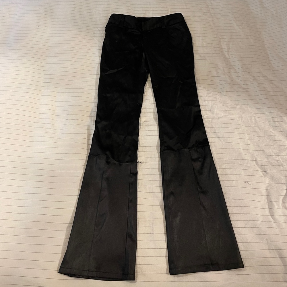 Y2K Alice + Olivia low rise satin flares